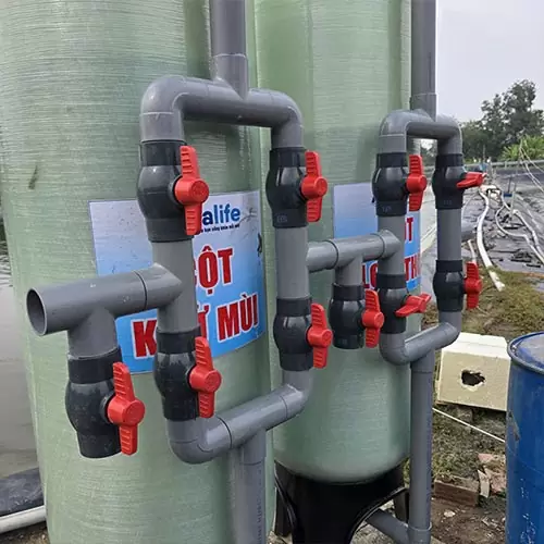 Bộ 2 cột Composite 2162 lọc nước hồ nuôi tôm - Ảnh 3