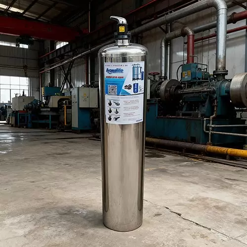 Bộ lọc phèn thủ công 1 trụ Inox 304 cao cấp 1465
