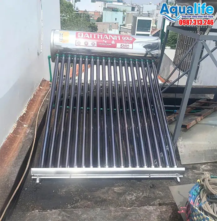 Trọn bộ bình nước nóng NLMT Đại Thành Gold 250L 58-24 giá tốt