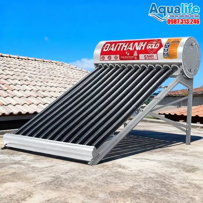 Máy năng lượng mặt trời Đại Thành Gold 130 lít 12 ống chân không