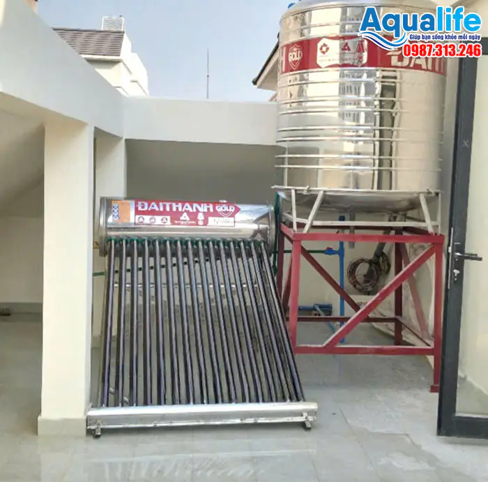 Hệ thống nước nóng mặt trời Đại Thành Gold cho gia đình 4-6 người