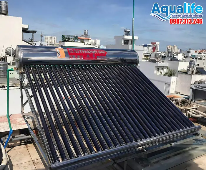 Trọn bộ máy nước nóng NLMT Đại Thành Gold 300L phi 58-28 giá tốt
