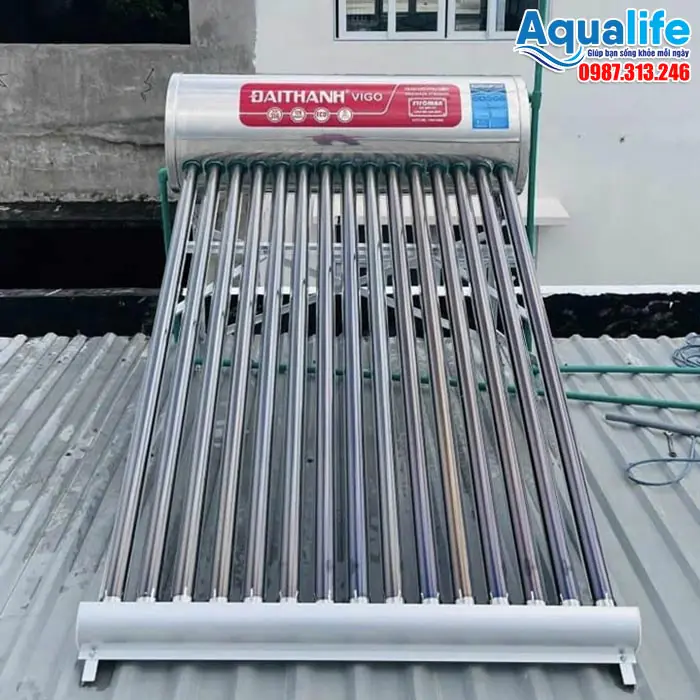 Trọn bộ máy nước nóng mặt trời Đại Thành VIGO 160L F58-15 chính hãng