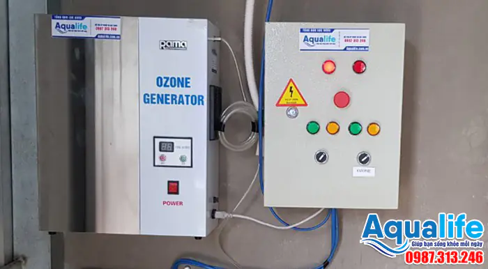 Sử dụng máy khử khuẩn Ozone trong dây chuyền sản xuất nước uống