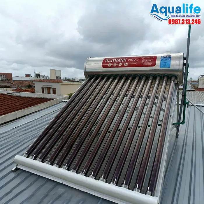 Trọn bộ nước nóng mặt trời Đại Thành VIGO 210L F70 9 Kích thước máy năng lượng mặt trời Đại Thành VIGO 210L F70-14.