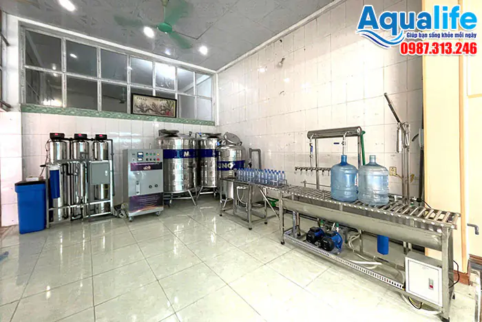 Dây chuyền lọc nước đóng bình ion kiềm đạt chuẩn an toàn thực phẩm