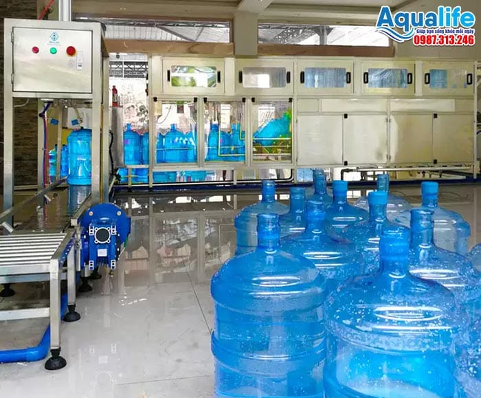 Rủi ro tước giấy phép vì tự ý đổi nguồn nước xưởng bình 20L 3 Dây chuyền sản xuất nước uống đóng bình đạt chuẩn an toàn