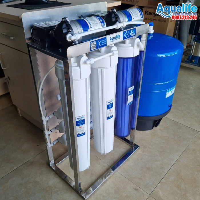 Máy lọc nước RO bán công nghiệp công suất 80 lít mỗi giờ