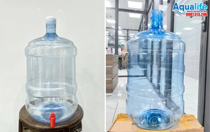 Thiết kế chi tiết vỏ bình 20L loại có vòi và cổ úp