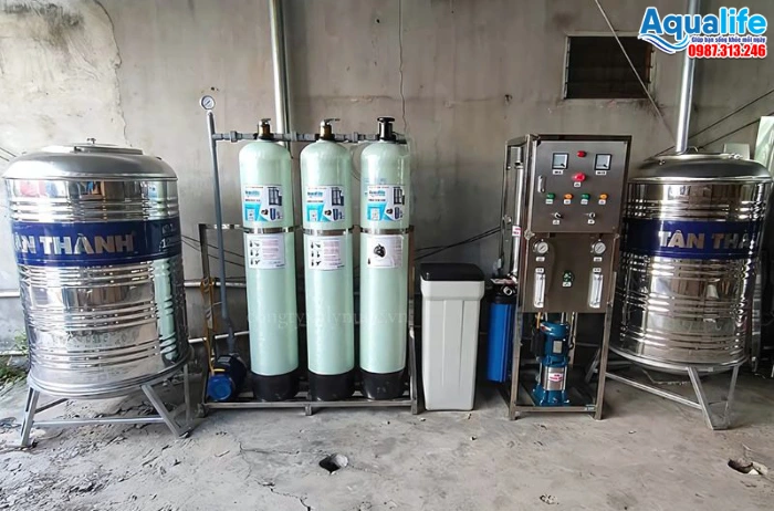 Hệ thống RO công nghiệp sản xuất nước tinh khiết