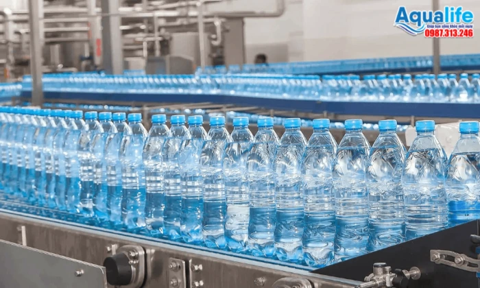 Dây chuyền sản xuất nước đóng chai tinh khiết chuẩn Bộ Y tế do Aqualife tư vấn