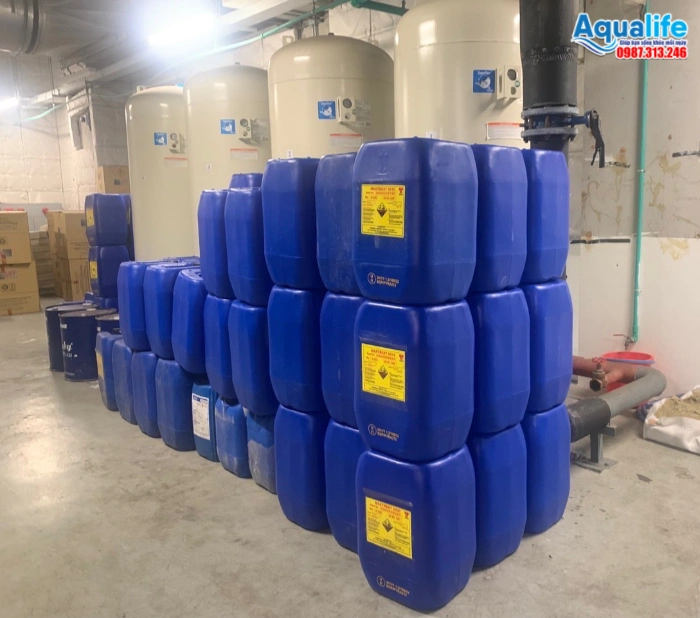 Can hóa chất Maxtreat 9206 chống cáu cặn RO quy cách 35kg chính hãng Thermax