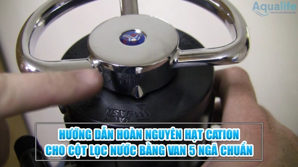 Hướng dẫn hoàn nguyên hạt cation cho cột lọc nước bằng van 5 ngã 9 huong dan hoan nguyen hat cation bang van 5 nga
