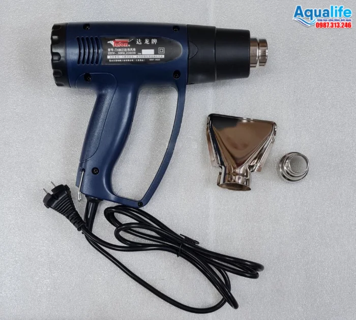 Máy khò màng co cầm tay bằng nhiệt co nắp và vòi bình 20L