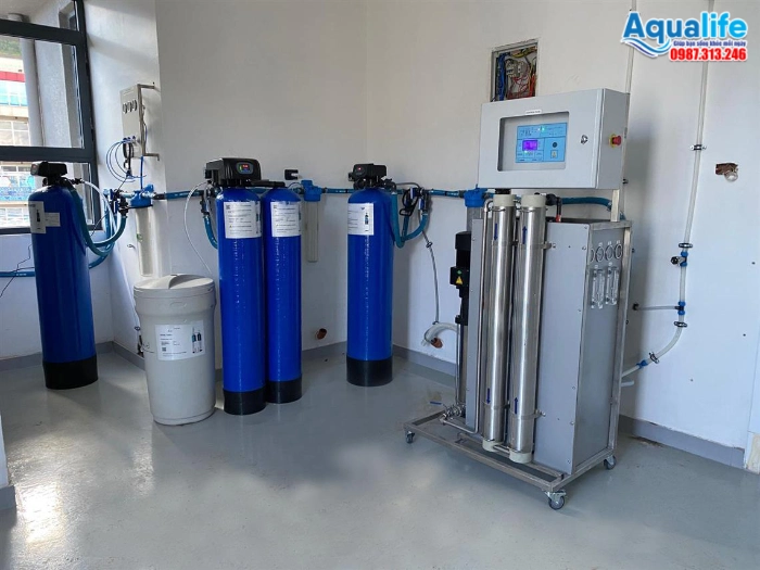 Phòng máy lọc nước RO cho bệnh viện chạy thận nhân tạo chuẩn y tế