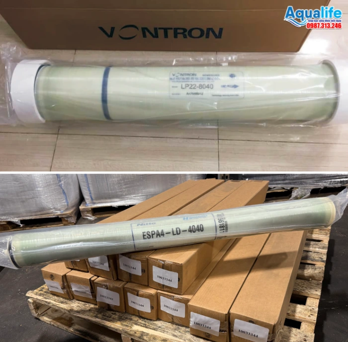 Quy cách màng lọc RO công nghiệp 4040 và 8040 chính hãng