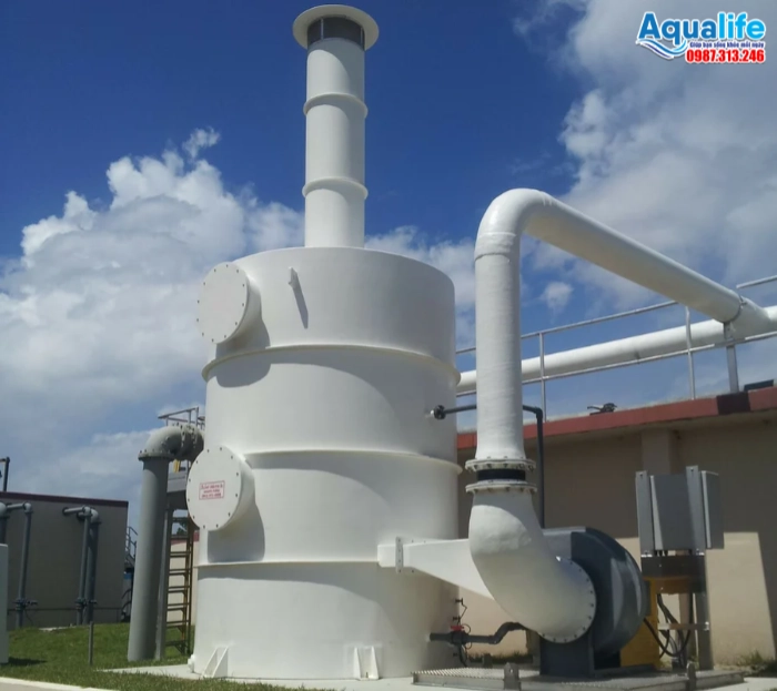 Tháp tách khí Degas khử CO2 hòa tan cho hệ thống lọc RO 2 cấp